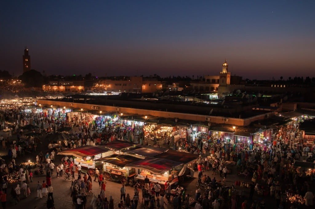 Marrakech trznica Jemaa el Fna