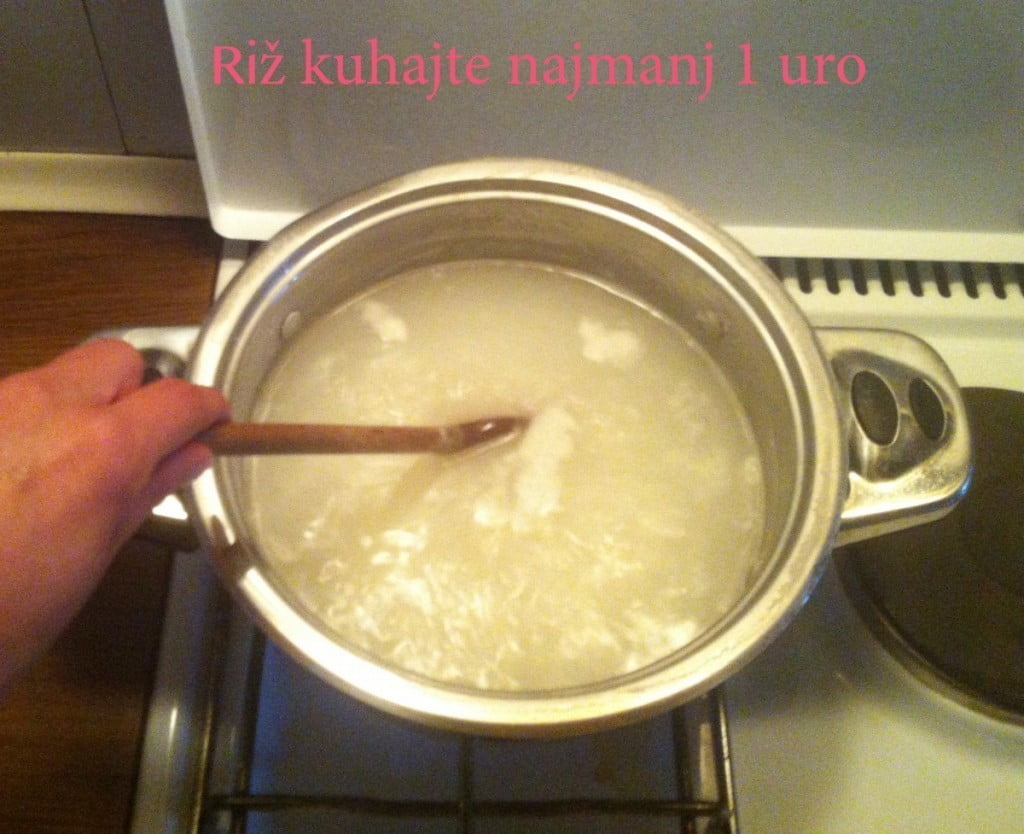Doma pripravljen rižev napitek
