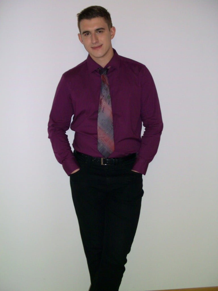 Moški steber dueta Kasiopeja: Gregor Gibičar.