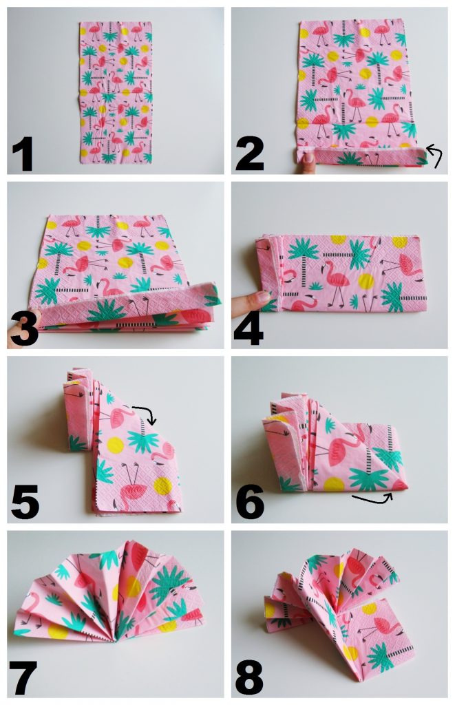 Zlaganje prtičkov za vse priložnosti - naredi sam