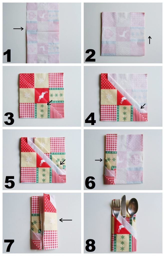 Zlaganje prtičkov za vse priložnosti - naredi sam