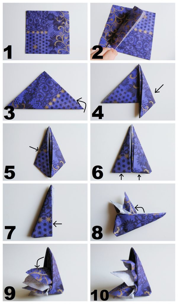 Zlaganje prtičkov za vse priložnosti - naredi sam