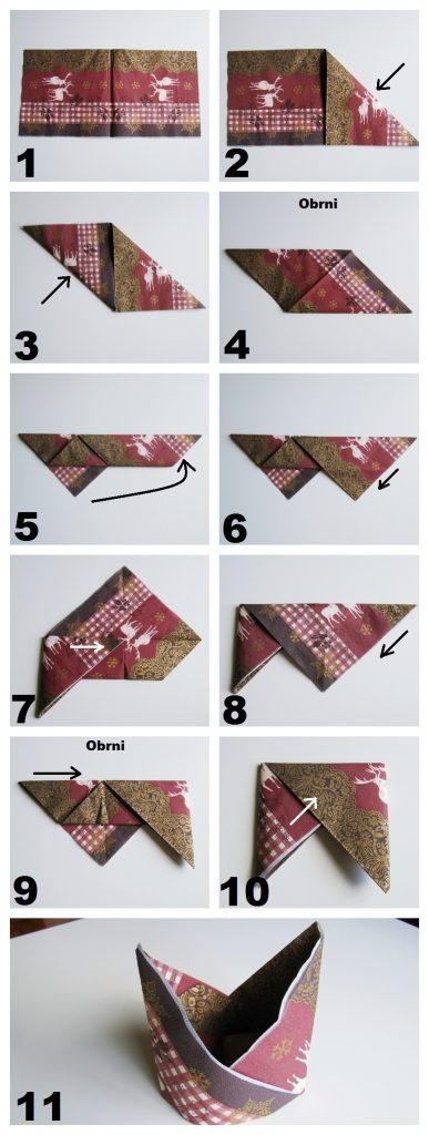 Zlaganje prtičkov za vse priložnosti - naredi sam