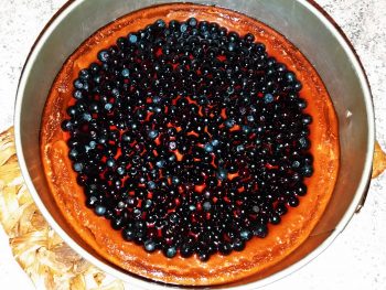 Cheesecake z borovnicami