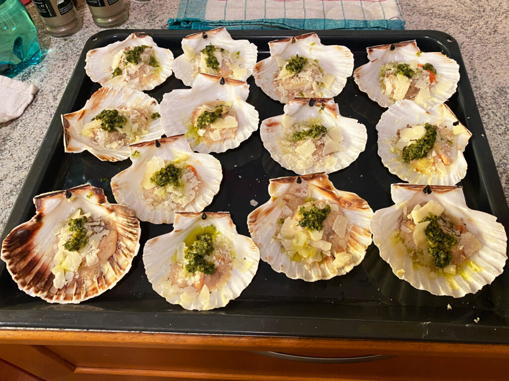 Recept za gratinirane Jakobove pokrovače – kapesante