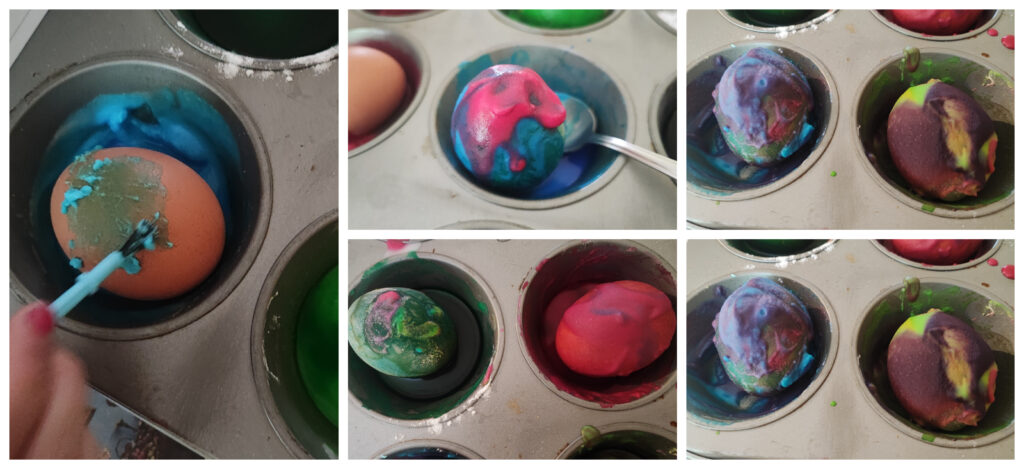 Barvanje pirhov s sodobikarbono