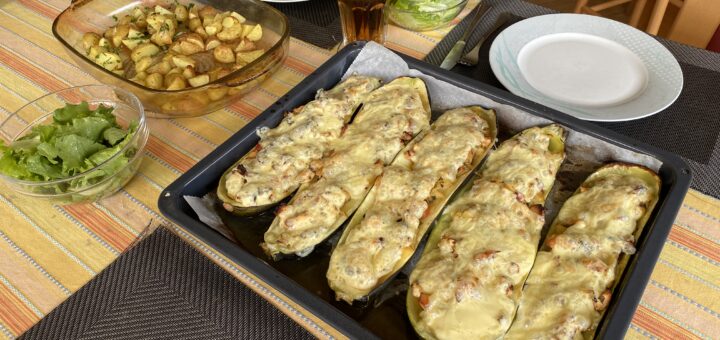 Recept za polnjene bučke z mesom