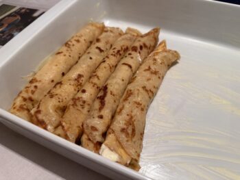 Recept za gratinirane palačinke s skuto