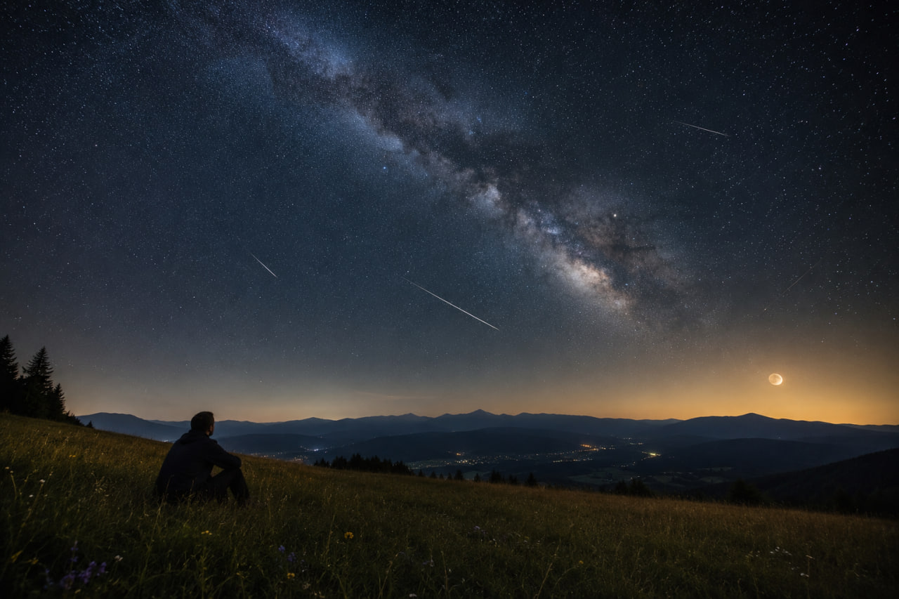 Avgustovsko nebo 2026: mrki, Perzeidi, Luna, Venera in Saturn