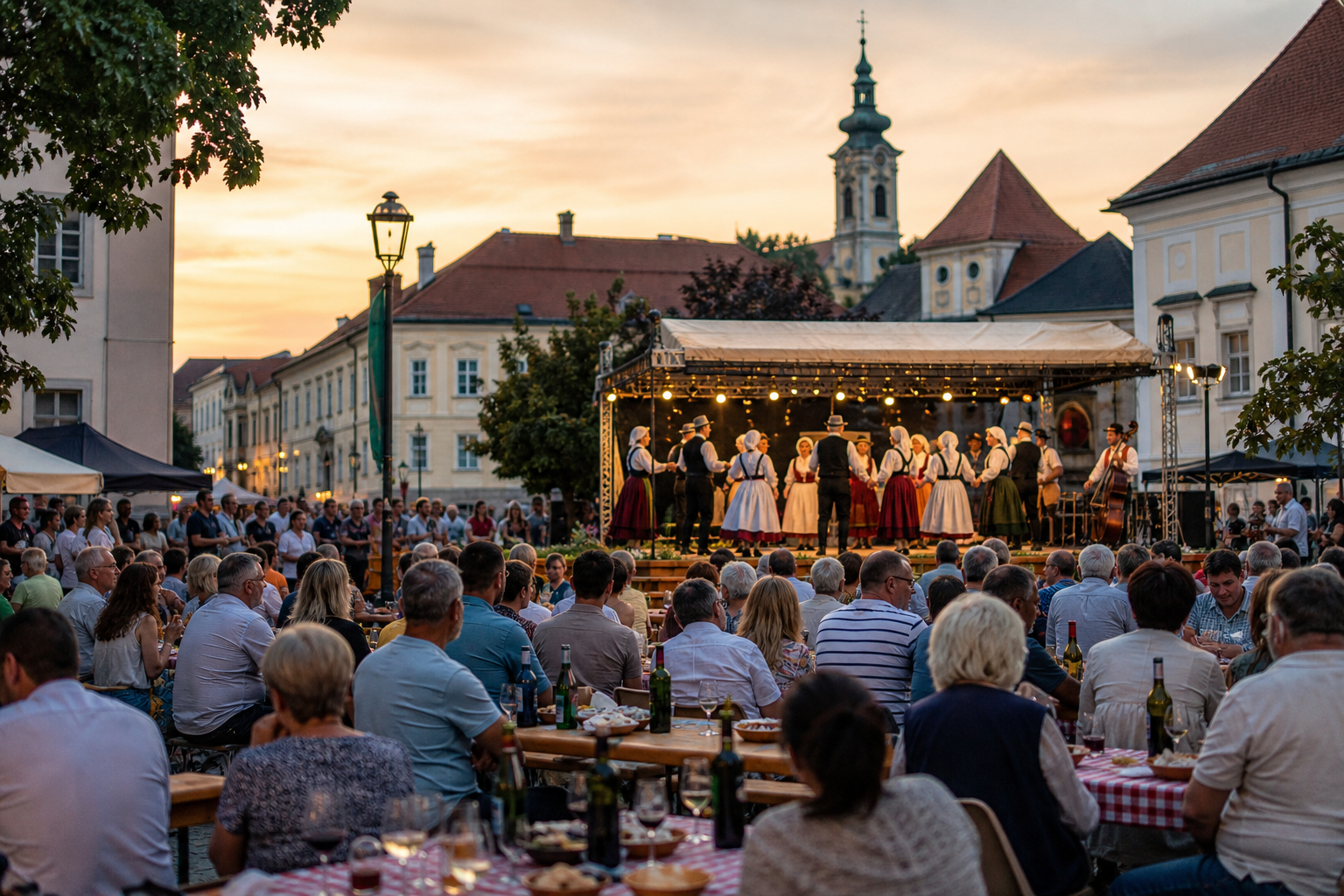 Poletni kulturni večer z glasbo, plesom in kulinariko v Lendavi.